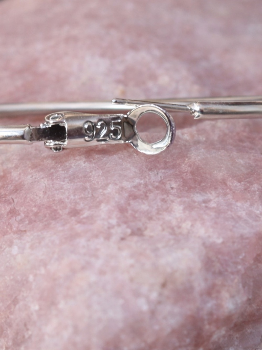 Sterling Silver Hoop Earrings - Women Jewelry 50/60 mm - Picture 6 of 13